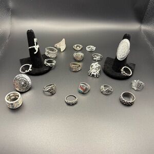 Elegant Silver Ring Set for Women